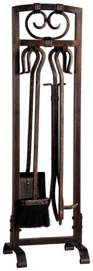 Image sur OUTILS CHEMINEE 5PC BRONZE ANT