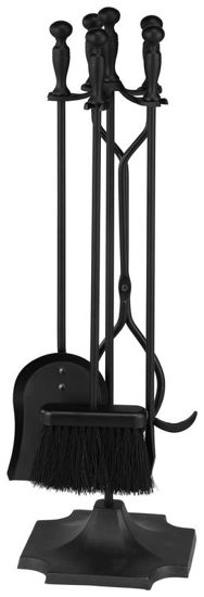 Image sur OUTILS CHEMINEE NOIRS 5PC 31PO