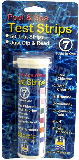 Image sur POOL TEST STRIP 7WAY 50 STRIPS