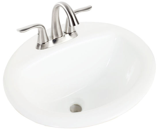Image sur LAVABO RON 130013 4W 4"CC BLAN