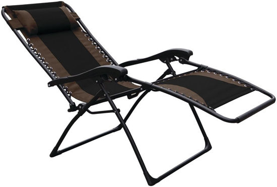 Image sur CHAISE ESSENTIALS XL NOIR/HAV