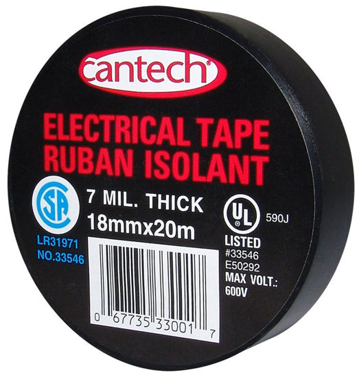Image sur RUBAN ELEC 18 MMX20 M NOIR