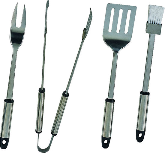 Image sur LOT OUTILS BARBECUE INOX 4PC