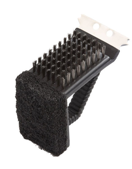 Image sur BROSSE DE GRIL EN INOX 3EN1