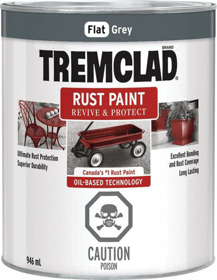 Image sur PAINT RUST OBS FLAT GREY 946ML