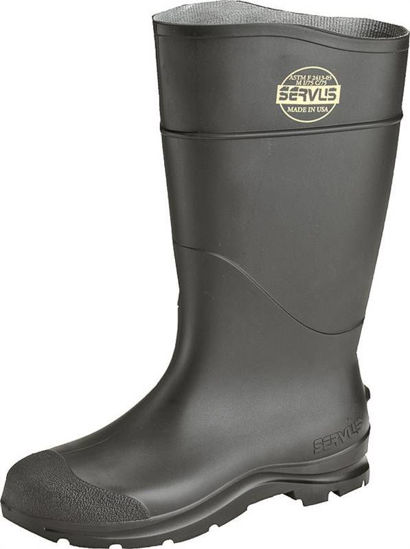 Image sur BOTTE PVC BOUT UNI 16 PO NOIR