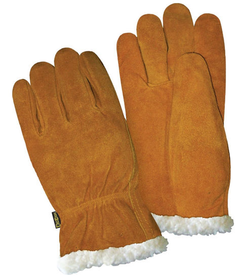 Image sur GANT DE CUIR FENDU BRUN 20PLQ