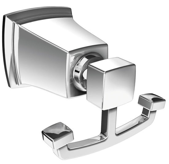 Image sur PATERE DOUBLE UNIV CHROME