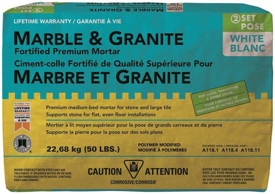Image sur MORTIER BLANC PREMIUM 50 LBS