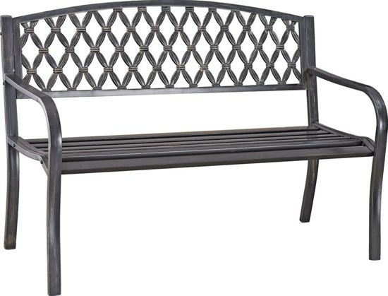 Image sur BANC PARC ACIER ANTIQUE BRNZ