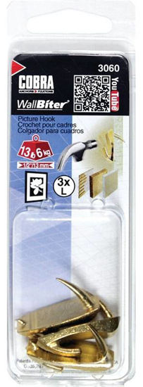 Image sur CROCHET A TA 3060 LAITON/LARGE