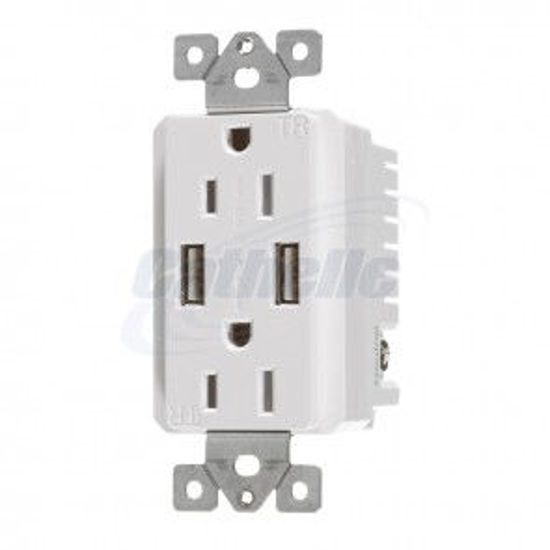 Image sur PRISE DBL USB 15 AMP