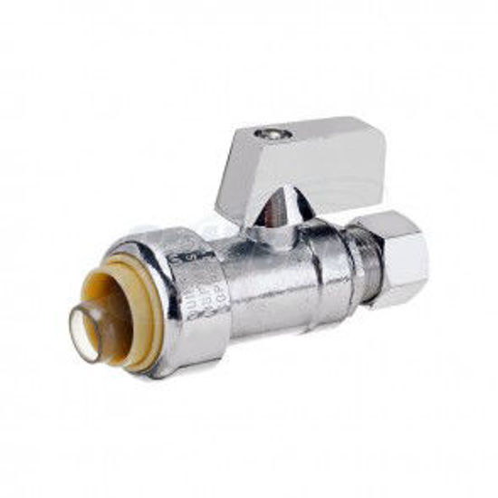 Image sur VALVE BILL DROIT 1/2PUSHX3/8OD