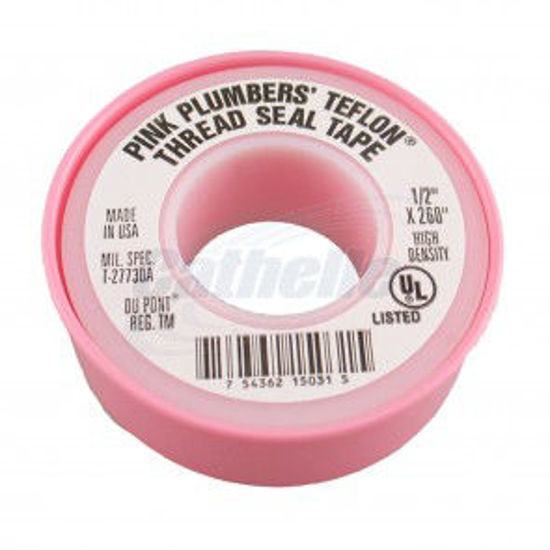 Image sur RUBAN TEFLON ROSE 1/2X260